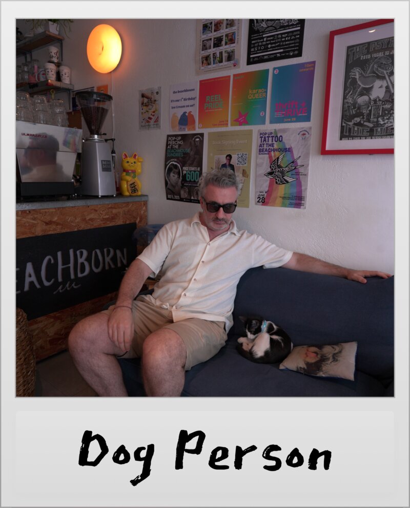 Beach House with visitor and dog