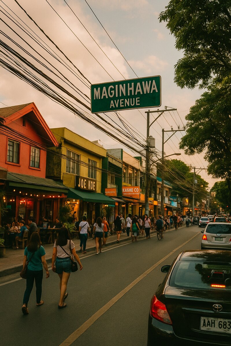 Shopping district within Maginhawa