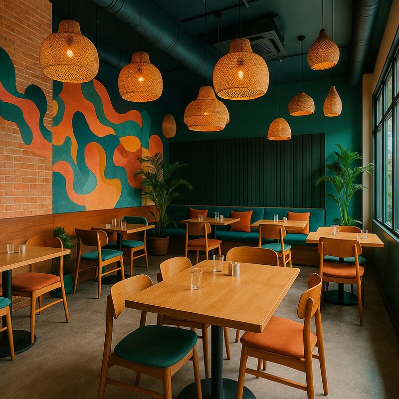 Cultural vibe blending food and art