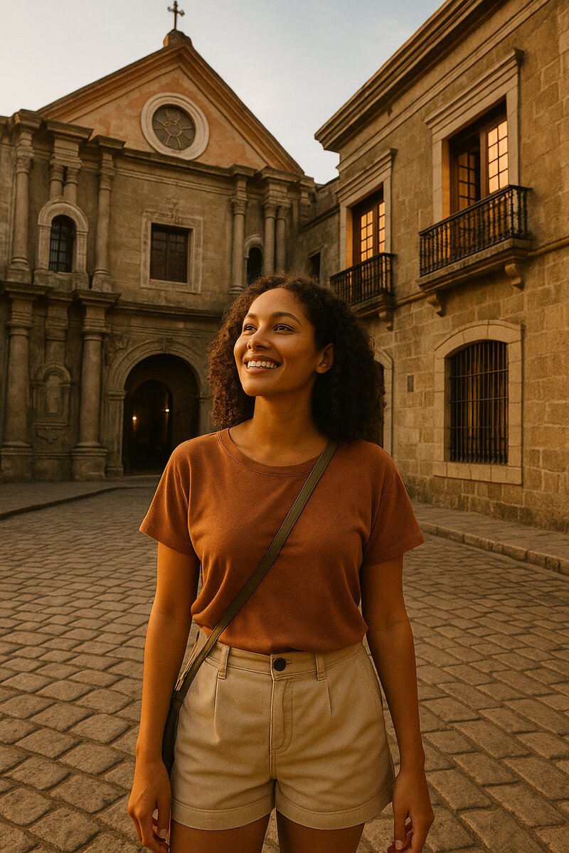 Important Manila cultural landmark with historic building and artistic architecture