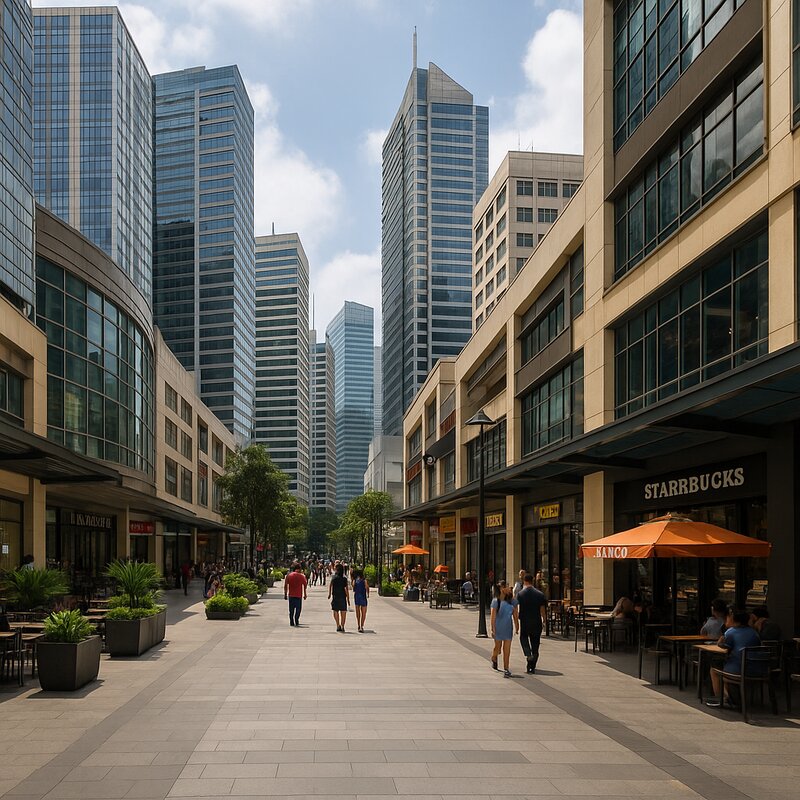 Pedestrian-friendly areas and walkways