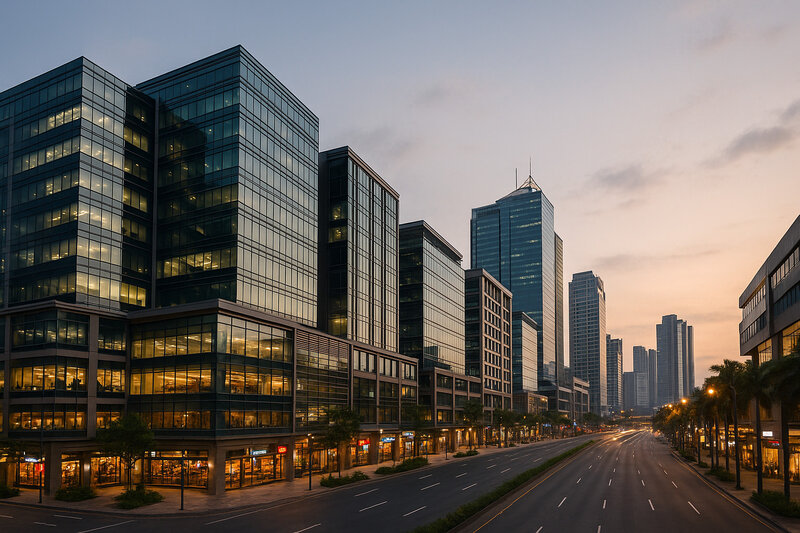 Modern development in South Triangle, Quezon City